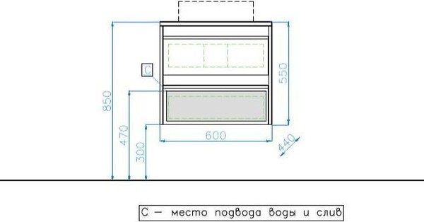 Тумба под умывальник Style Line Монако 60 (подвесная, белый) Тумба под умывальник Style Line Монако 60 (подвесная, белый)
