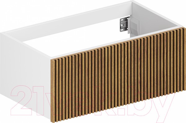 Тумба под умывальник ЗОВ Кито 90 / K90LW0MRM (белый/тростник) Тумба под умывальник ЗОВ Кито 90 / K90LW0MRM (белый/тростник)