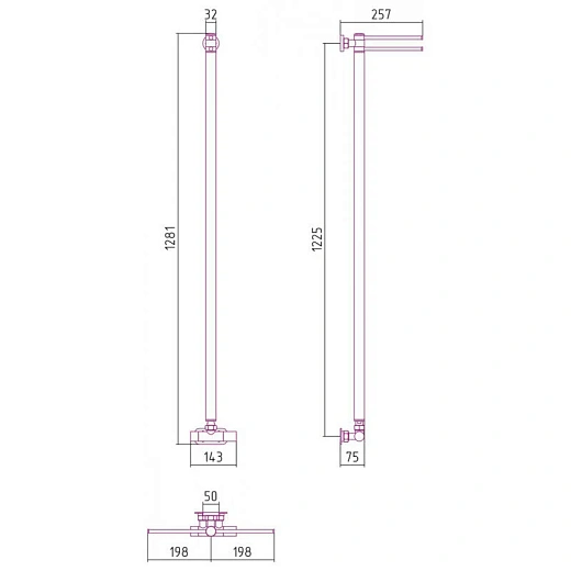 Полотенцесушитель водяной Сунержа Лайк EU50+, 1200x50, золото, 03-0213-1200 Полотенцесушитель водяной Сунержа Лайк EU50+, 1200x50, золото, 03-0213-1200