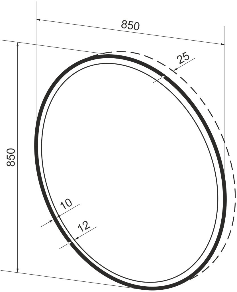 Зеркало Wellsee 7 Rays' Spectrum 172200250 85x85 с фронтальной LED-подсветкой Зеркало Wellsee 7 Rays' Spectrum 172200250 85x85 с фронтальной LED-подсветкой