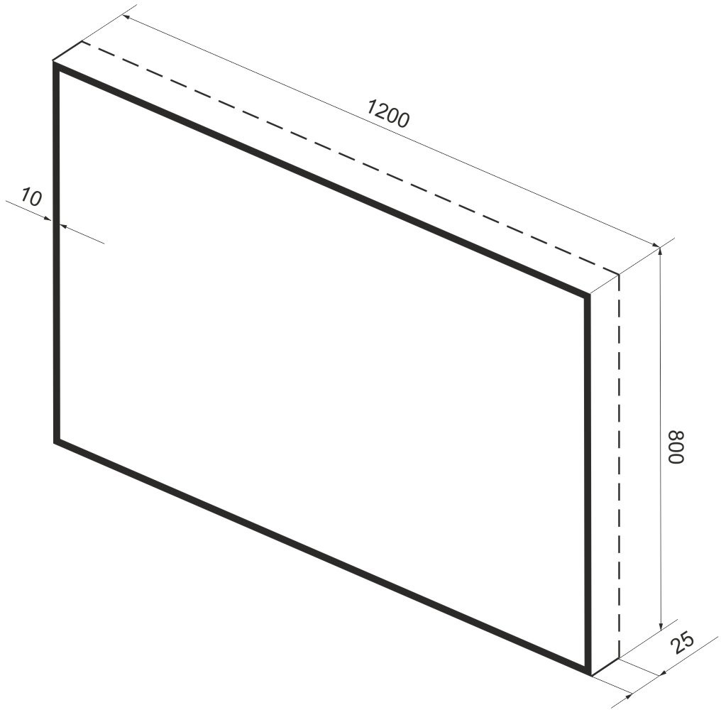 Зеркало прямоугольное Wellsee 7 Rays' Spectrum с фоновой LED-подсветкой 172201090 120x80 см черный контур Зеркало прямоугольное Wellsee 7 Rays' Spectrum с фоновой LED-подсветкой 172201090 120x80 см черный контур