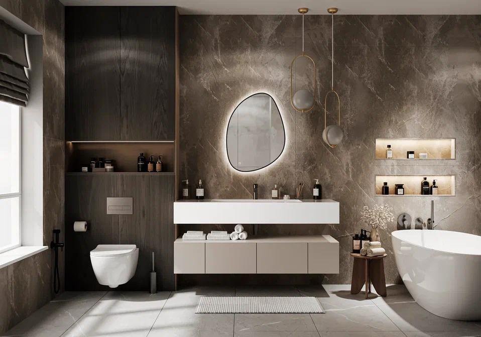 Зеркало Континент Mojo Led 60x80 ореольная подсветка, сенсорное управление Зеркало Континент Mojo Led 60x80 ореольная подсветка, сенсорное управление