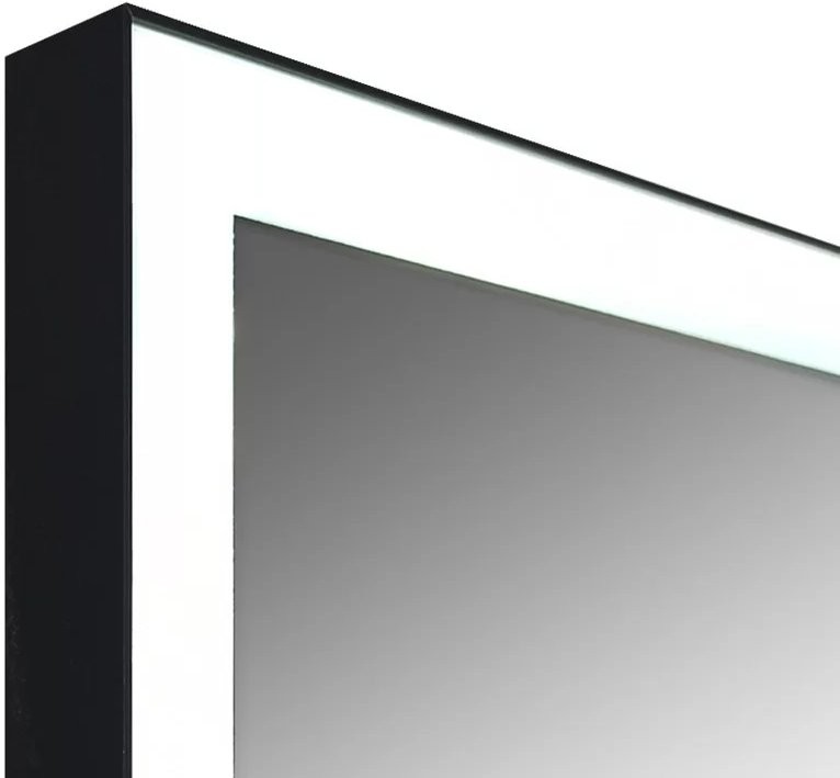 Зеркало Континент Frame Black LED 100x70 с бесконтактным сенсором, черный Зеркало Континент Frame Black LED 100x70 с бесконтактным сенсором, черный