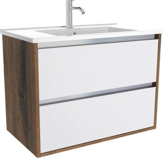 Тумба с умывальником ЗОВ Парма 80 / P80LA0MWMC1A-OL80 (аттик/белый матовый/алюминий) Тумба с умывальником ЗОВ Парма 80 / P80LA0MWMC1A-OL80 (аттик/белый матовый/алюминий)