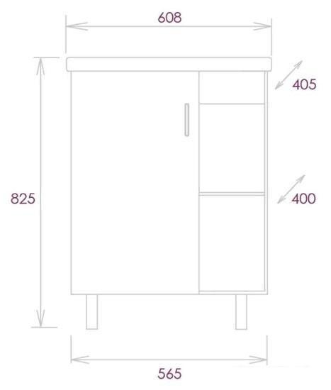 Тумба с умывальником Onika Тимбер 60.01 106116 + Фостер 60 Тумба с умывальником Onika Тимбер 60.01 106116 + Фостер 60