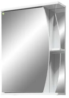 Шкаф с зеркалом Vako Луна 50 белый Шкаф с зеркалом Vako Луна 50 белый