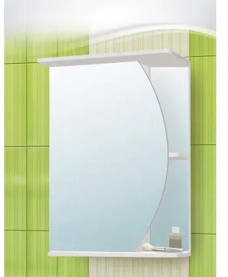 Шкаф с зеркалом Vako Луна 50 белый Шкаф с зеркалом Vako Луна 50 белый