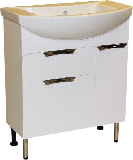 Тумба с умывальником СанитаМебель Камелия-66.21 Д3 + Палермо 70 Premium Тумба с умывальником СанитаМебель Камелия-66.21 Д3 + Палермо 70 Premium