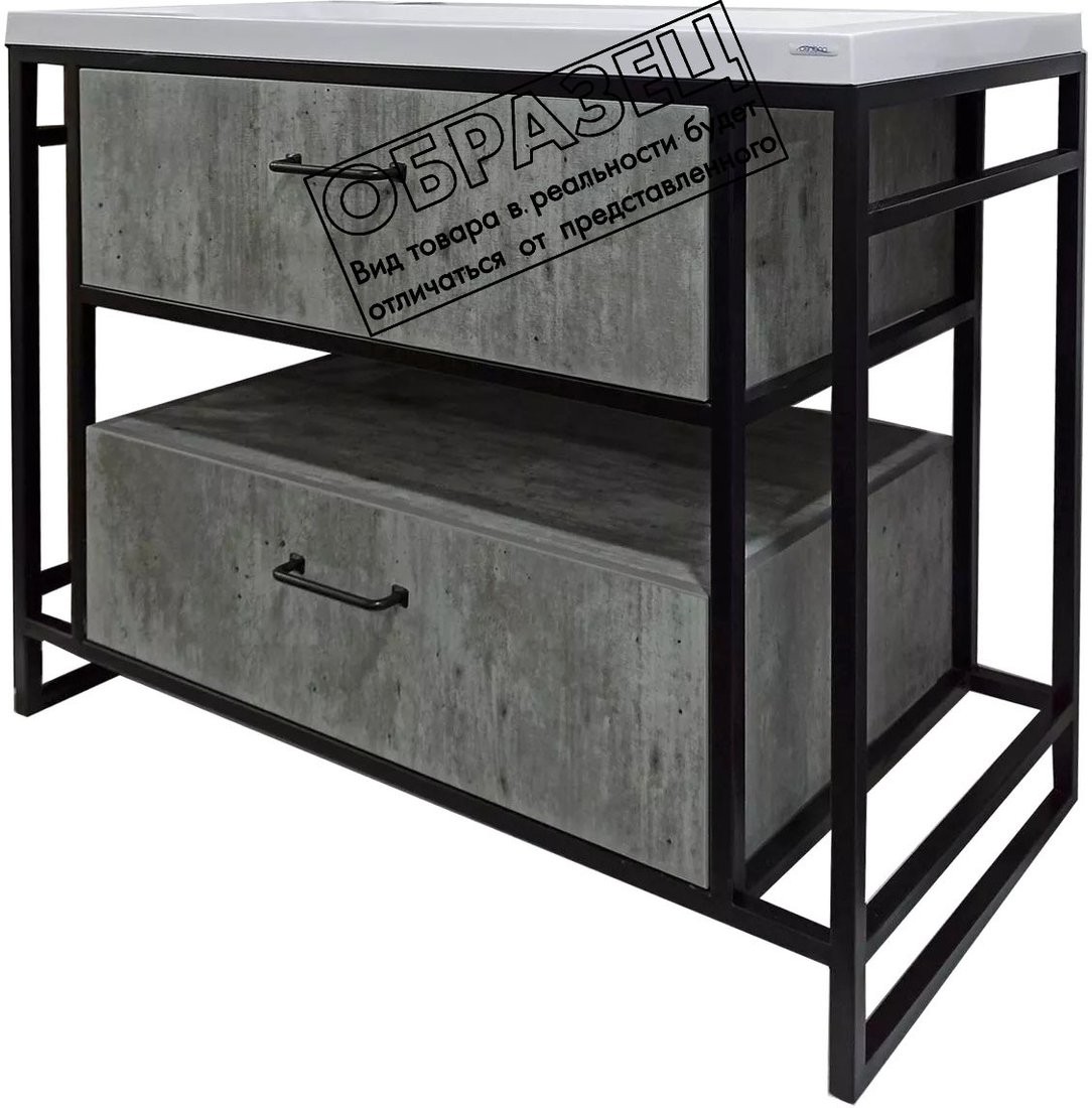 Тумба под умывальник Style Line Лофт 2.2 80 2 ящика PLUS/ниша Тумба под умывальник Style Line Лофт 2.2 80 2 ящика PLUS/ниша