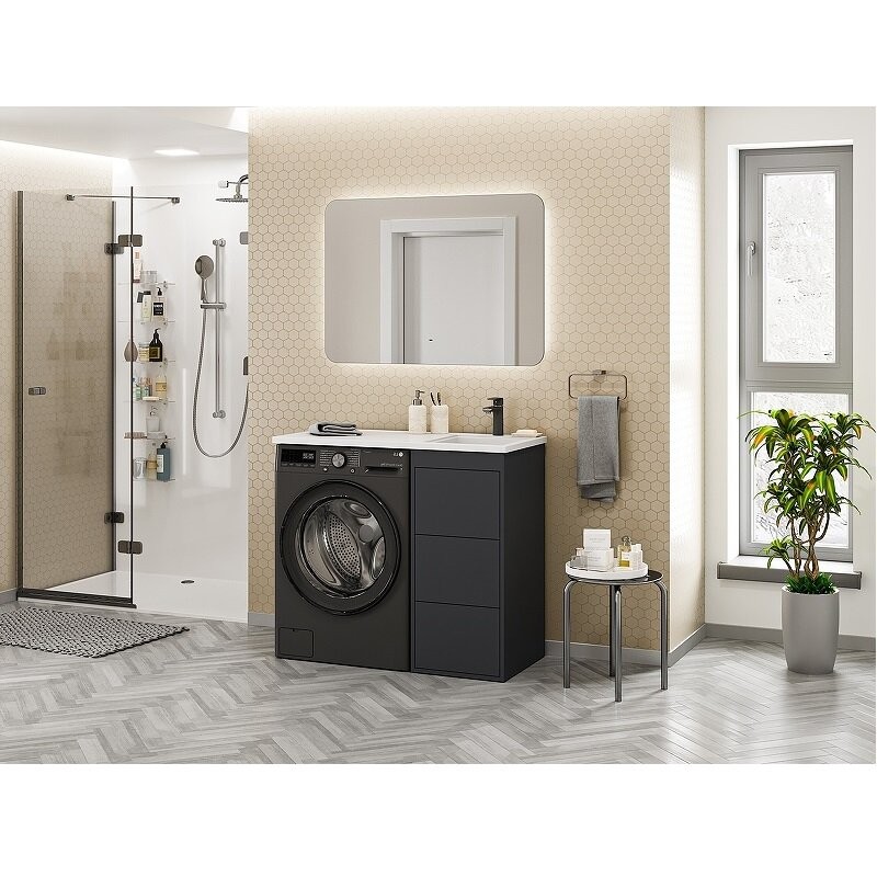 Тумба под умывальник Brevita Grafit 60 / GRA-01060-013Я Тумба под умывальник Brevita Grafit 60 / GRA-01060-013Я