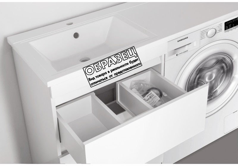 Тумба под умывальник Style Line Оптима 50 2 ящика Люкс Plus (напольная) Тумба под умывальник Style Line Оптима 50 2 ящика Люкс Plus (напольная)