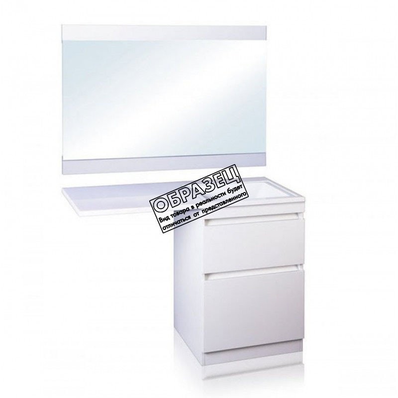Тумба под умывальник Style Line Оптима 50 2 ящика Люкс Plus (напольная) Тумба под умывальник Style Line Оптима 50 2 ящика Люкс Plus (напольная)