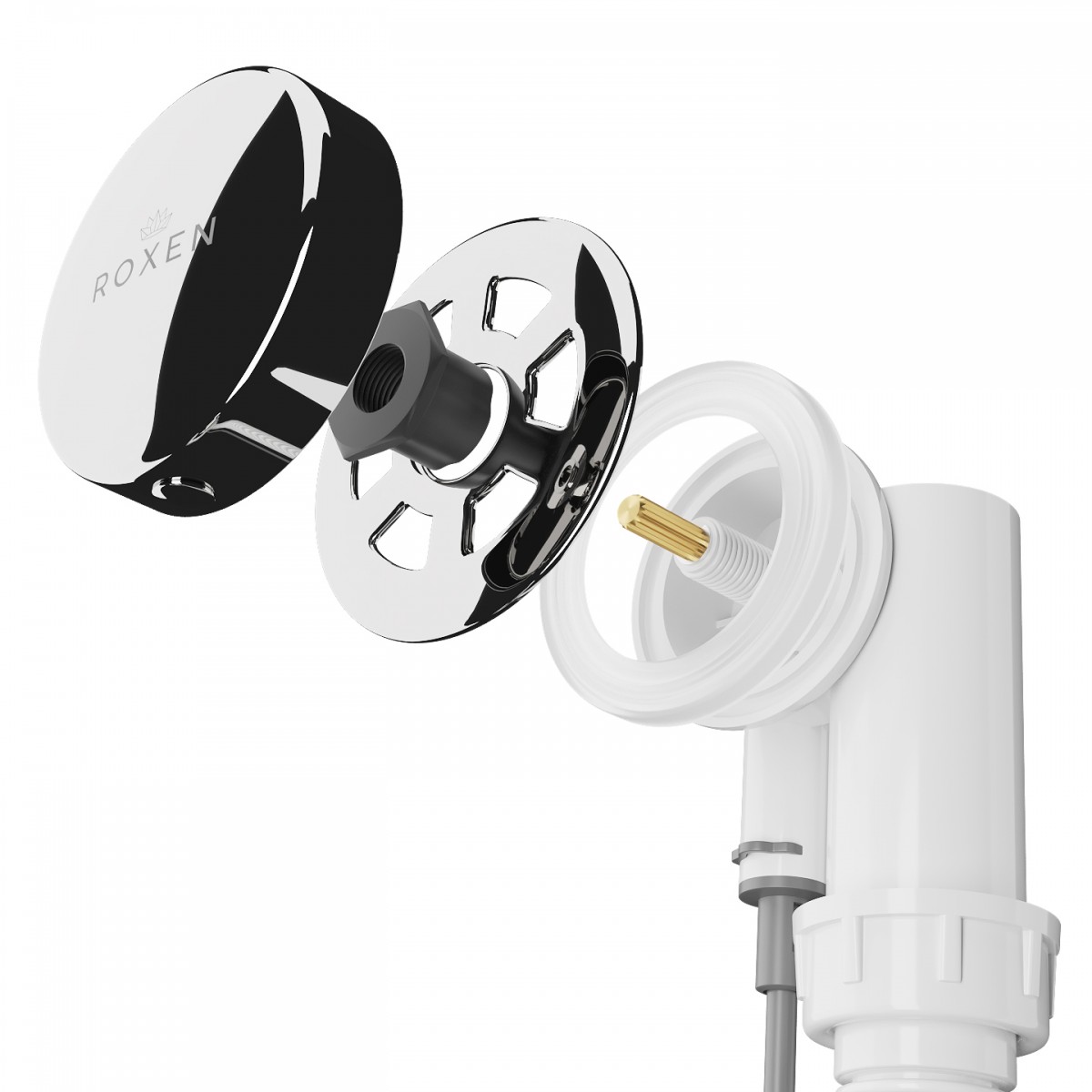 Сифон для ванны Roxen R70A-CH полуавтомат Сифон для ванны Roxen R70A-CH полуавтомат