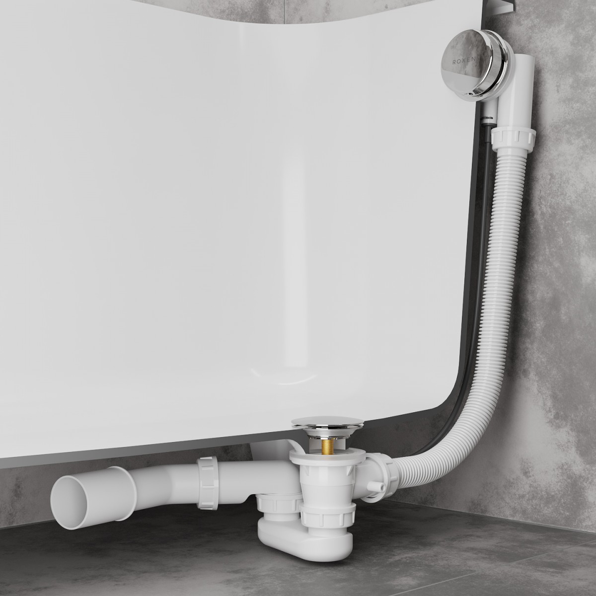 Сифон для ванны Roxen R70A-CH полуавтомат Сифон для ванны Roxen R70A-CH полуавтомат