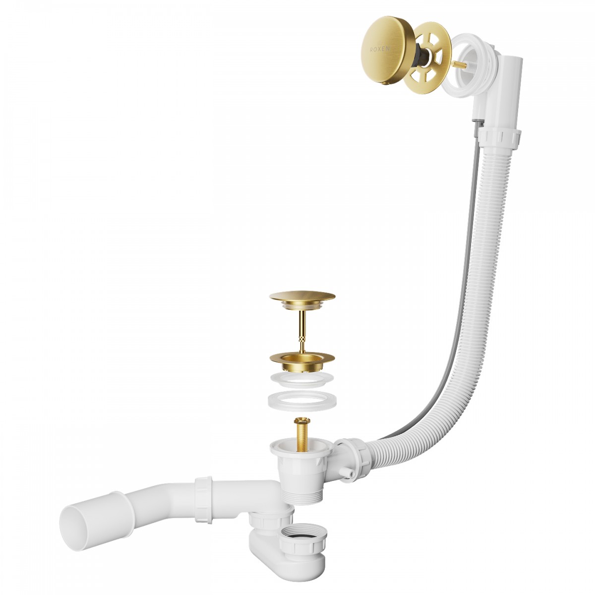 Сифон для ванны Roxen R70A-G полуавтомат Сифон для ванны Roxen R70A-G полуавтомат