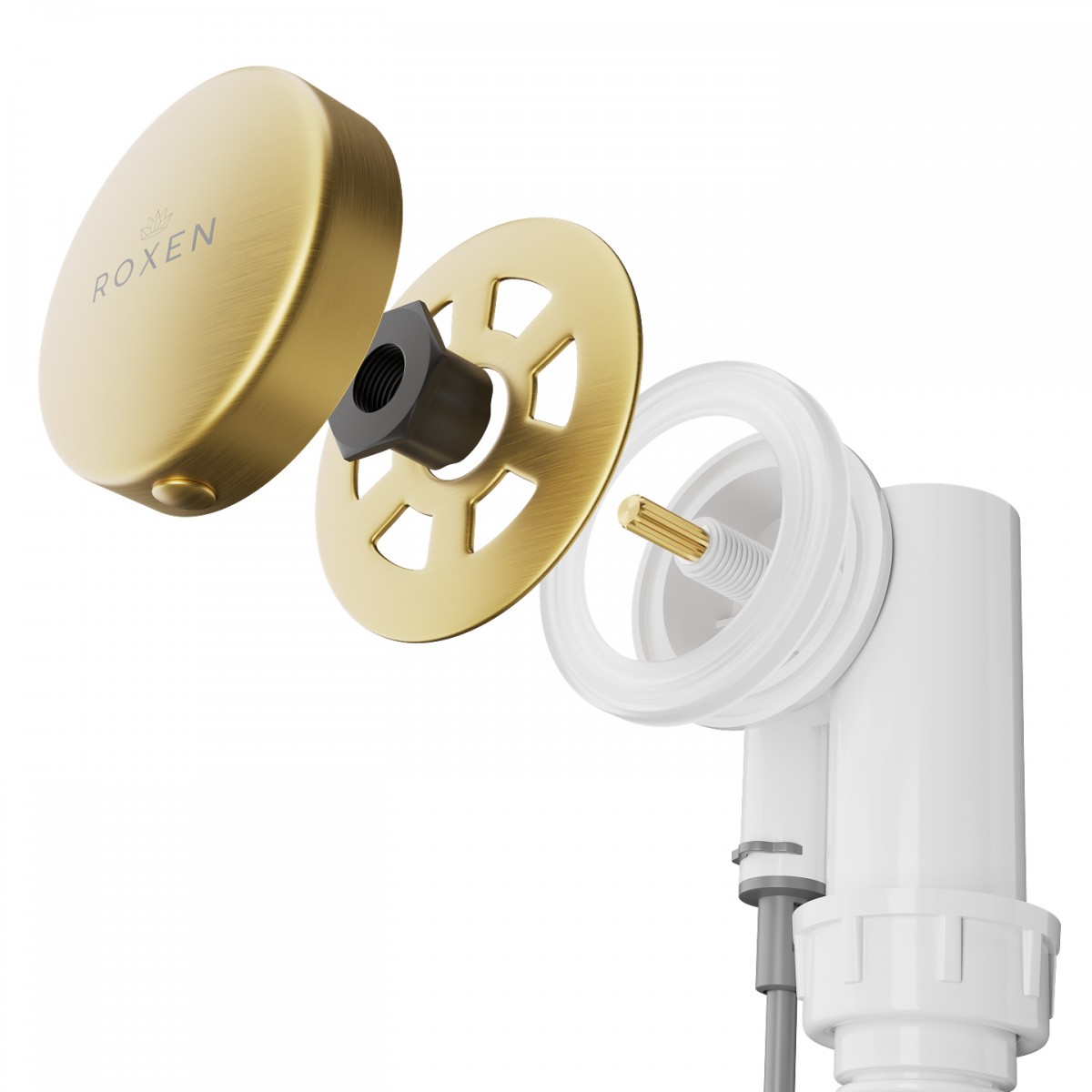 Сифон для ванны Roxen R70A-G полуавтомат Сифон для ванны Roxen R70A-G полуавтомат