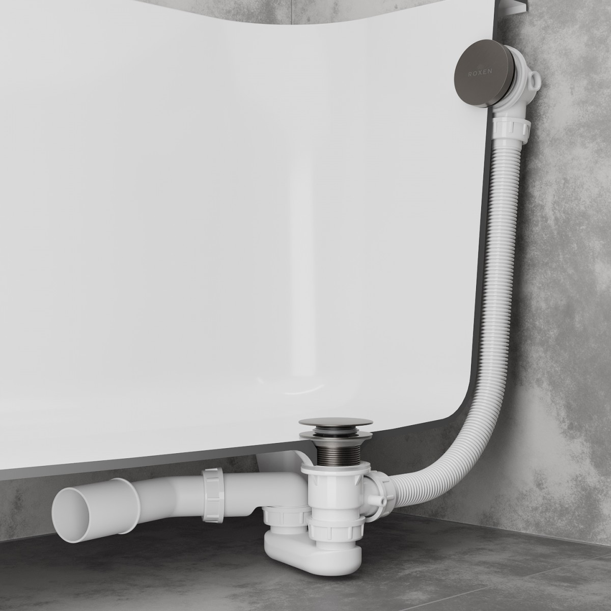 Сифон для ванны Roxen R70C-GM Click-Clack Сифон для ванны Roxen R70C-GM Click-Clack