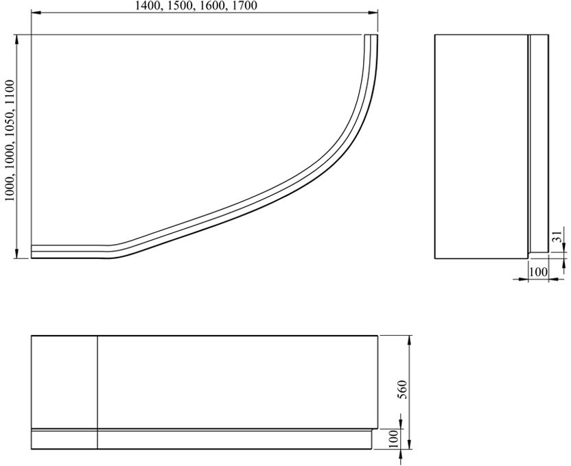 Ванна акриловая Lavinia Boho Bell Pro 150x100 левая Ванна акриловая Lavinia Boho Bell Pro 150x100 левая