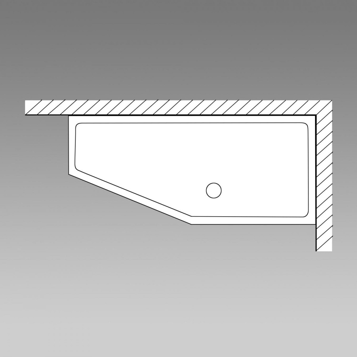 Ванна акриловая Riho Dola 160x70 левая Ванна акриловая Riho Dola 160x70 левая
