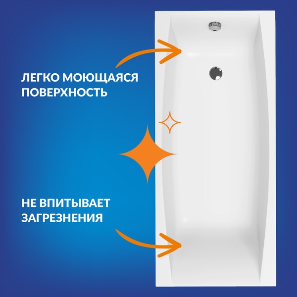 Ванна акриловая Cersanit Virgo 170x75 с ножками со смесителем Brasko (с сифоном Prime) Ванна акриловая Cersanit Virgo 170x75 с ножками со смесителем Brasko (с сифоном Prime)