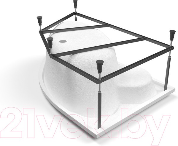 Ванна акриловая Cersanit Kaliope 153x100 L (с каркасом) Ванна акриловая Cersanit Kaliope 153x100 L (с каркасом)