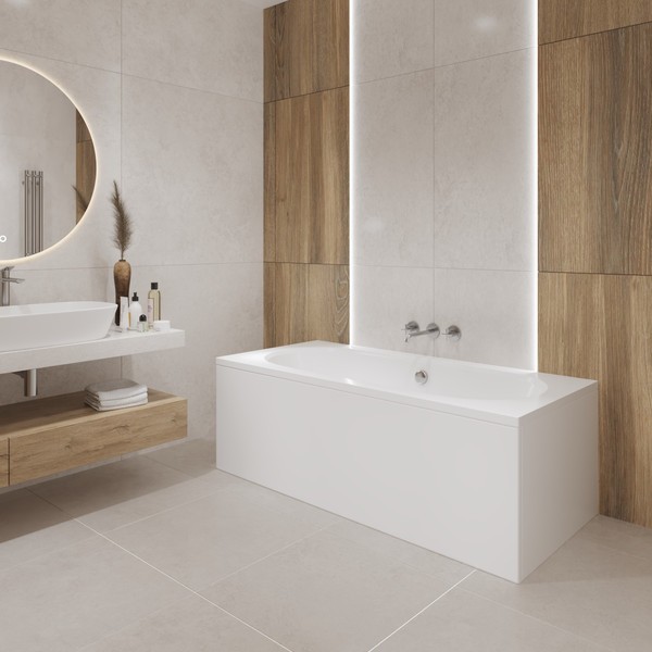 Ванна акриловая Lauter Ava 170x75 / 21208070 (с ножками и лицевым экраном) Ванна акриловая Lauter Ava 170x75 / 21208070 (с ножками и лицевым экраном)