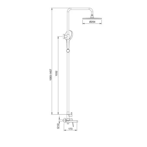 Душевая система Gappo G2499-39 оружейная сталь Душевая система Gappo G2499-39 оружейная сталь