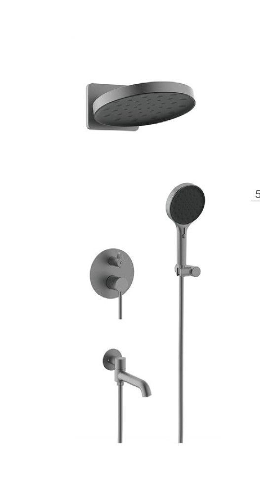 Душевая система Gappo G7106-9 оружейная сталь Душевая система Gappo G7106-9 оружейная сталь