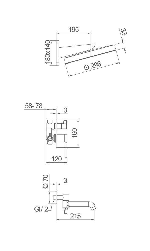Душевая система Gappo G7106 хром Душевая система Gappo G7106 хром