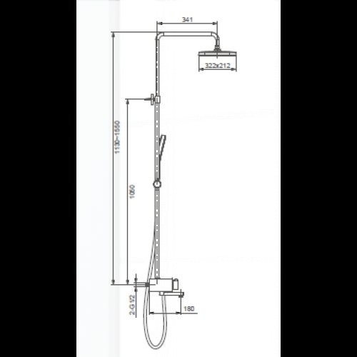 Душевая система Gappo G2495-16 черный Душевая система Gappo G2495-16 черный