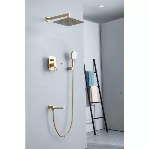 Душевая система Gappo G7117-3 золотой сатин Душевая система Gappo G7117-3 золотой сатин