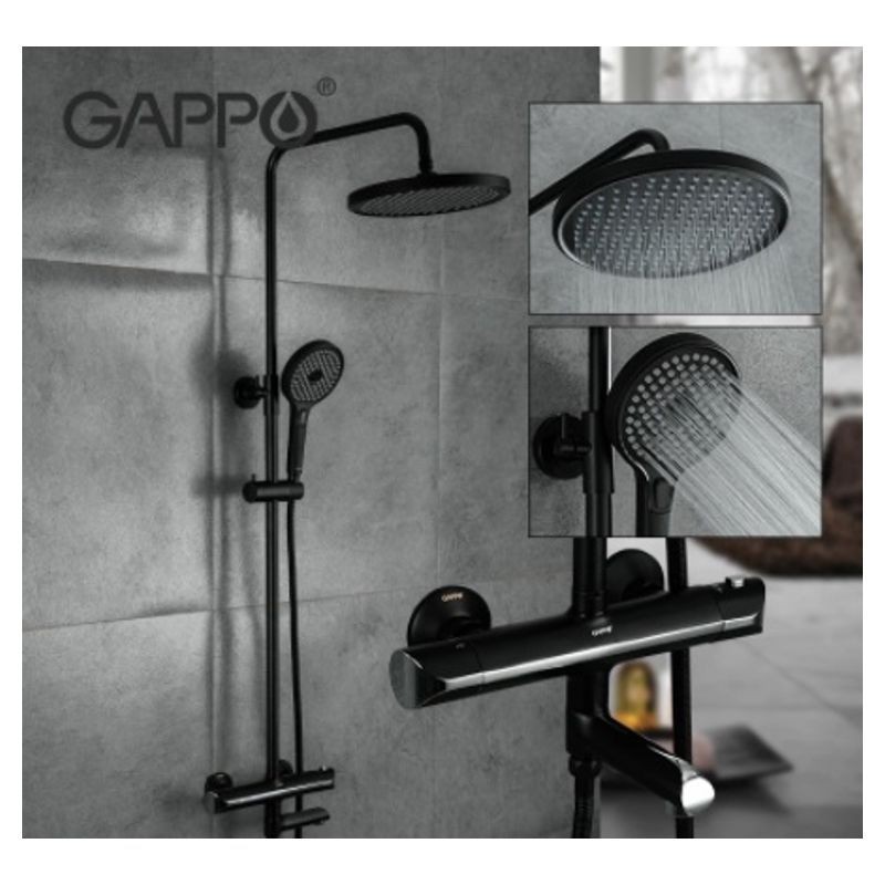 Душевая система Gappo G2403-56 черный Душевая система Gappo G2403-56 черный
