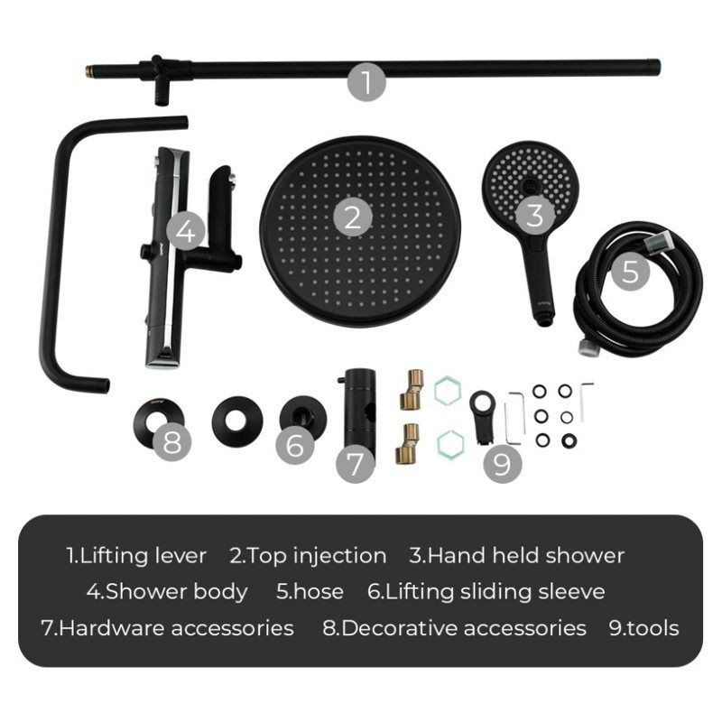 Душевая система Gappo G2403-56 черный Душевая система Gappo G2403-56 черный