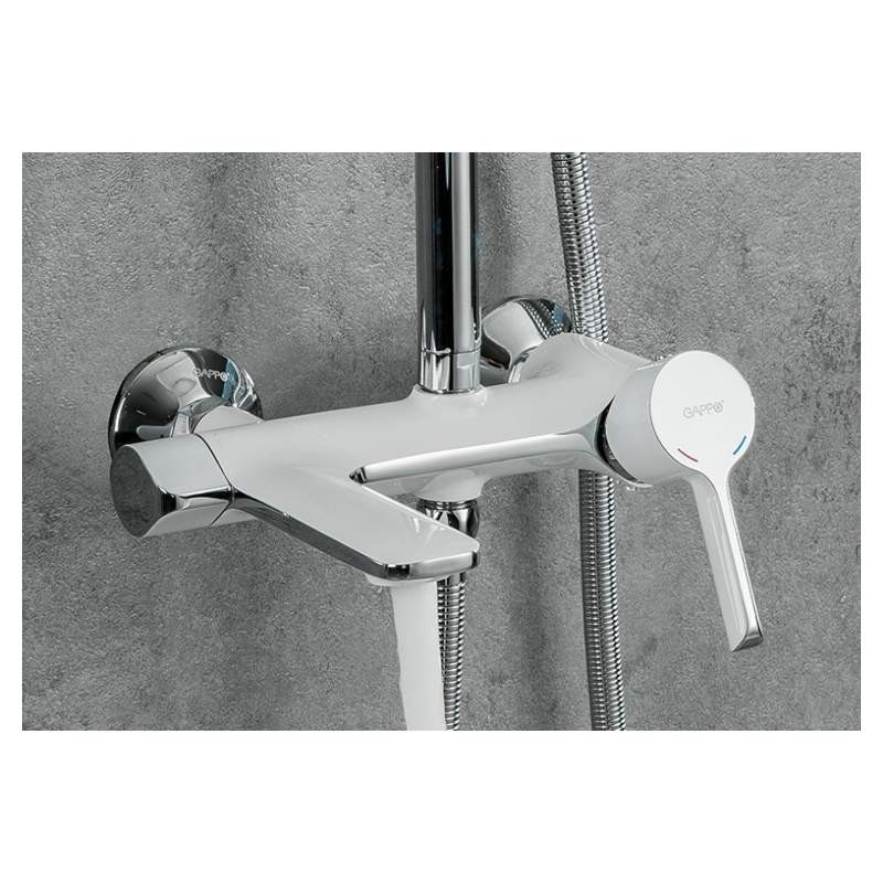 Душевая система Gappo G2403-8 белый/хром Душевая система Gappo G2403-8 белый/хром