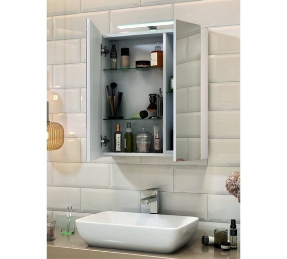 Шкаф с зеркалом для ванной Vigo Plaza 700 Шкаф с зеркалом для ванной Vigo Plaza 700