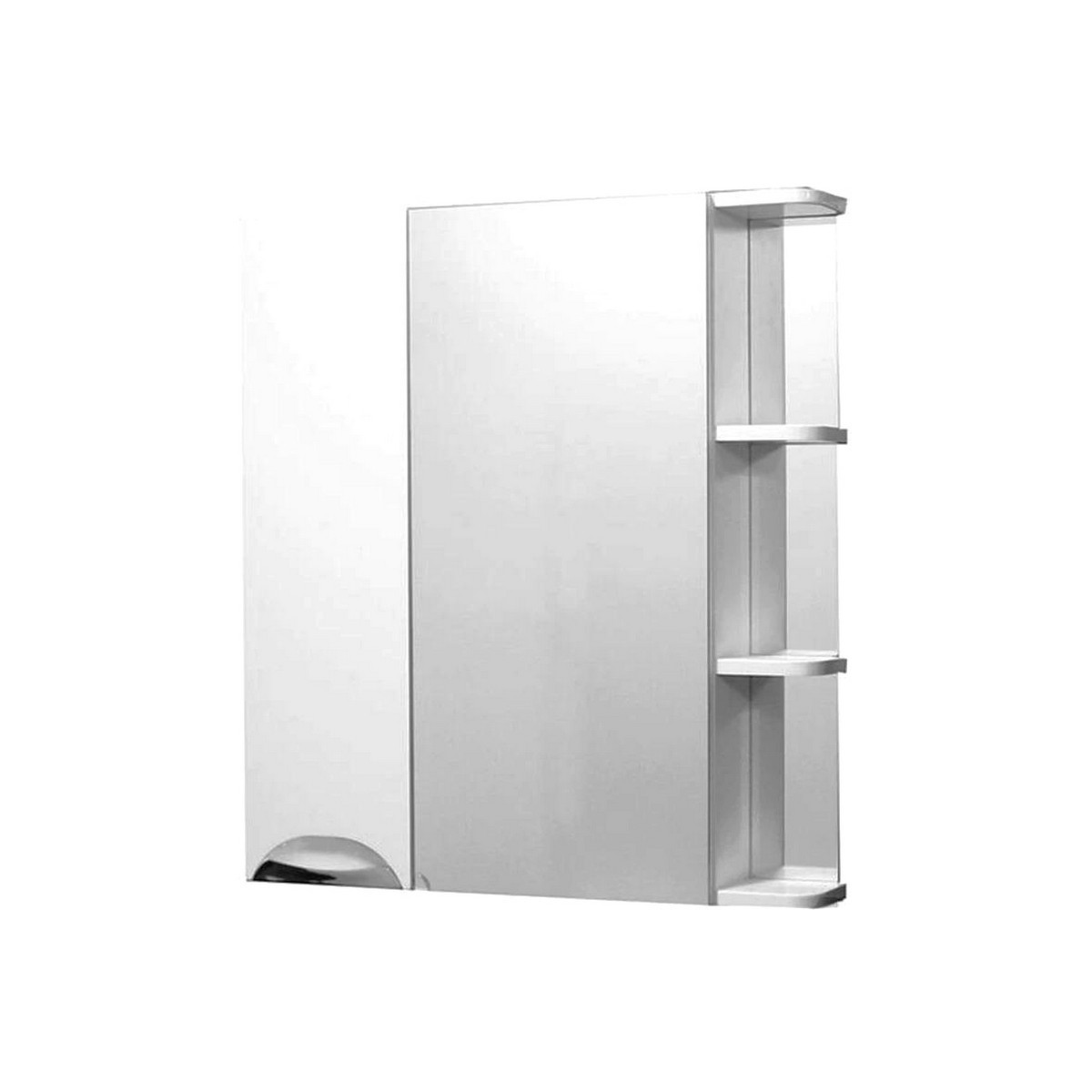 Шкаф с зеркалом для ванной СанитаМебель Камелия-12.80 Д3 (левый, белый) Шкаф с зеркалом для ванной СанитаМебель Камелия-12.80 Д3 (левый, белый)