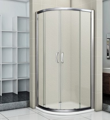 Душевой уголок GoodDoor INFINITY R-100-G-CH 100x100 Душевой уголок GoodDoor INFINITY R-100-G-CH 100x100