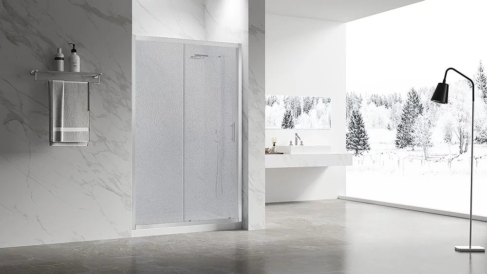 Душевая дверь Veconi Vianno VN-55 100x195 стекла pear / профиль хром Душевая дверь Veconi Vianno VN-55 100x195 стекла pear / профиль хром