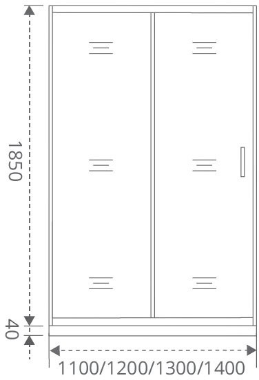 Душевая дверь GoodDoor LATTE WTW-120-C-WE 120x185 Душевая дверь GoodDoor LATTE WTW-120-C-WE 120x185