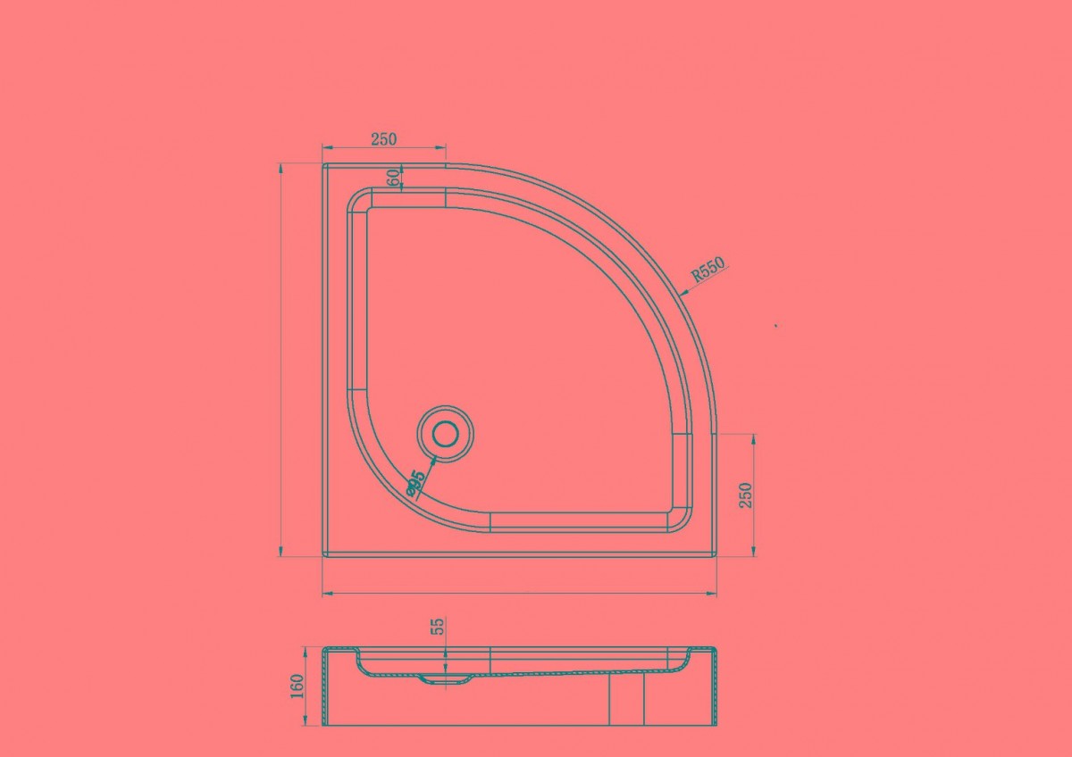 Душевой поддон Adema Р29 90x90 белый Душевой поддон Adema Р29 90x90 белый