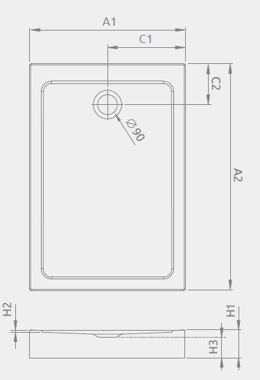 Душевой поддон Radaway Doros F 100х80х5,5 Душевой поддон Radaway Doros F 100х80х5,5