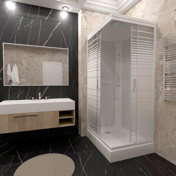 Душевая кабина Triton Квадро 100x80 А Полосы, ДН4 Душевая кабина Triton Квадро 100x80 А Полосы, ДН4