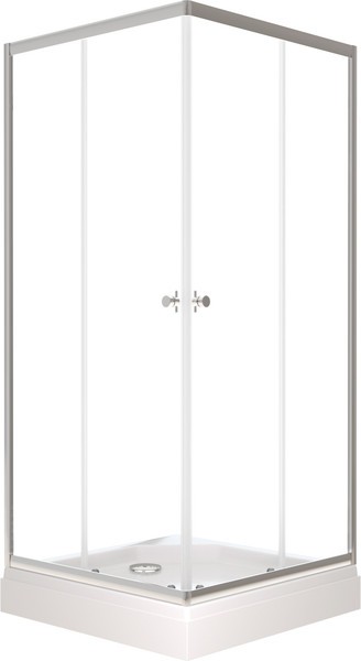 Душевой уголок Saniteco SNT-804 Cube 90х90 с поддоном (хром/прозрачное стекло) Душевой уголок Saniteco SNT-804 Cube 90х90 с поддоном (хром/прозрачное стекло)