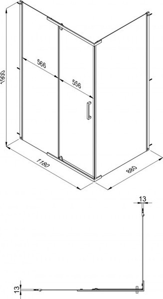 Душевой уголок Triton Терра Голд 120х90 (без поддона) Душевой уголок Triton Терра Голд 120х90 (без поддона)