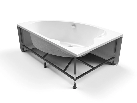 Ванна акриловая Cersanit Kaliope 170x110 L (с ножками и экраном) Ванна акриловая Cersanit Kaliope 170x110 L (с ножками и экраном)