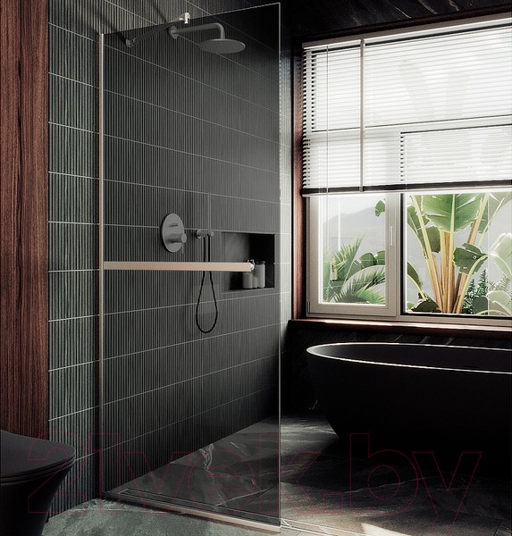 Душевая стенка MaybahGlass 195x89 / MGD-735-5у (графитовое стекло/хром матовый) Душевая стенка MaybahGlass 195x89 / MGD-735-5у (графитовое стекло/хром матовый)