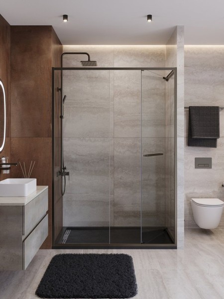 Душевая дверь Cezares LUX-B-FS-11-110-C-GM Душевая дверь Cezares LUX-B-FS-11-110-C-GM