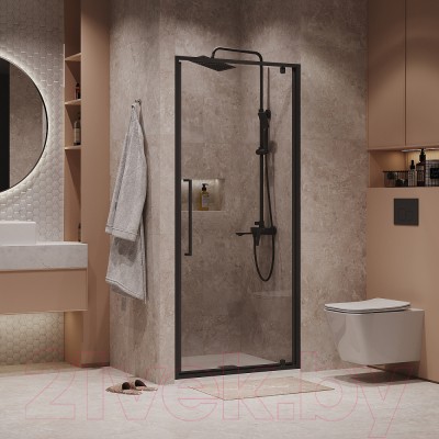 Душевая дверь Niagara NG-85-8AB 80x195 (черный матовый/прозрачное стекло) Душевая дверь Niagara NG-85-8AB 80x195 (черный матовый/прозрачное стекло)