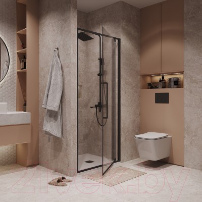 Душевая дверь Niagara NG-85-8AB 80x195 (черный матовый/прозрачное стекло) Душевая дверь Niagara NG-85-8AB 80x195 (черный матовый/прозрачное стекло)