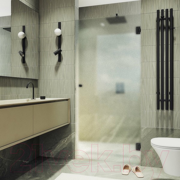 Душевая дверь MaybahGlass 195x70.5 / MGD-519-6 (сатин стекло/черный) Душевая дверь MaybahGlass 195x70.5 / MGD-519-6 (сатин стекло/черный)